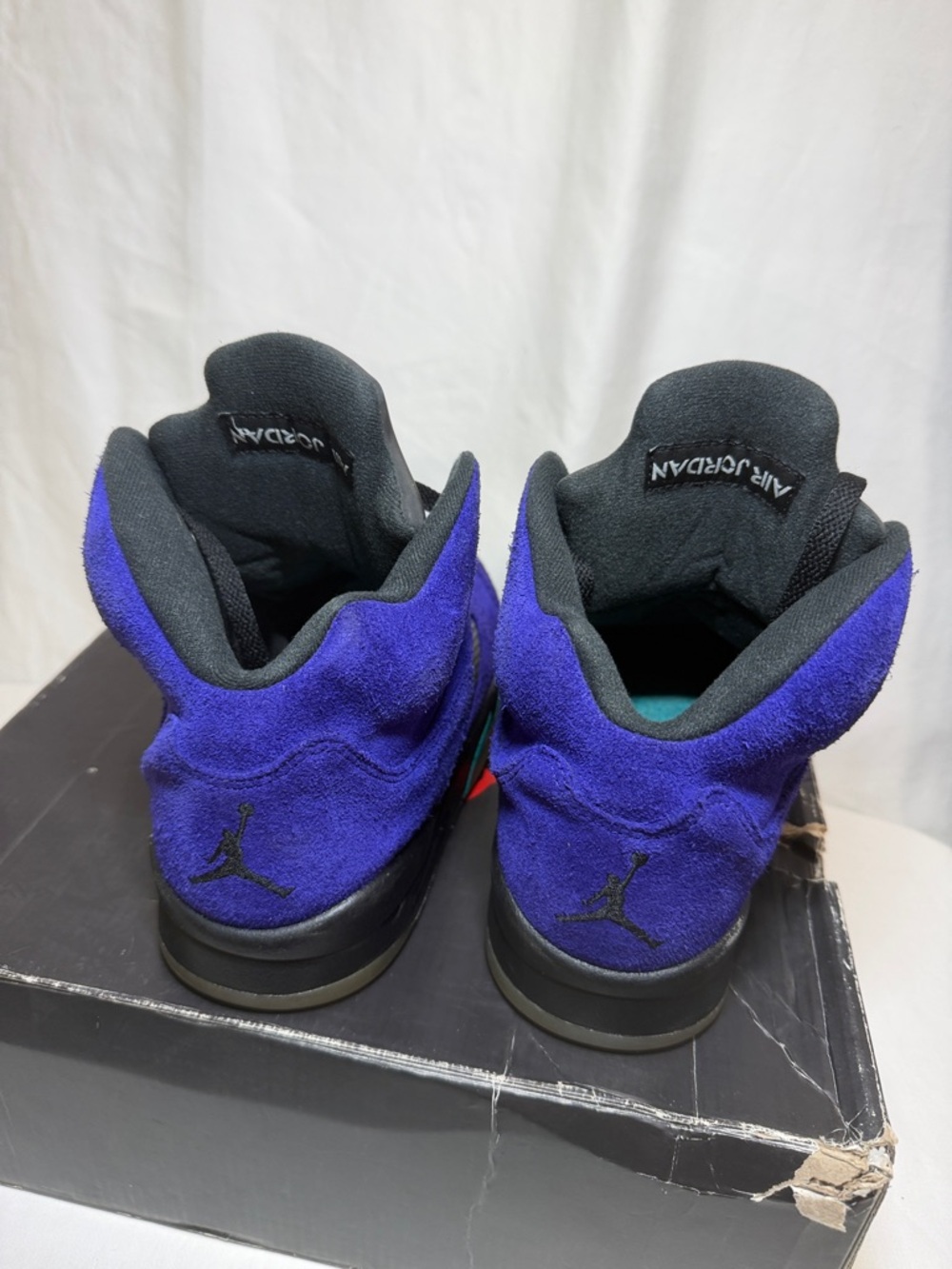 Nike Air Jordan 5 Alternate Grape Purple Suede Retro Sneakers Men’s 8 - Picture 2 of 16